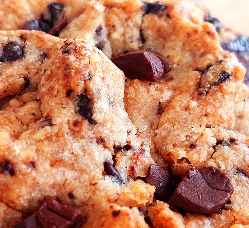 Cookie NY de pepitas de chocolate vegana, sin gluten, sin azúcar y artesanal