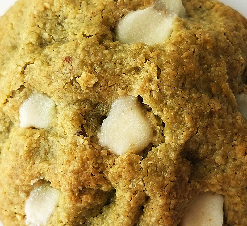 Cookie NY matcha vegana, sin gluten, sin azúcar y artesanal
