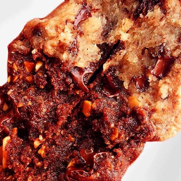 Cookie NY vegana, sin gluten, sin azúcar y artesanal dúo clásica brownie