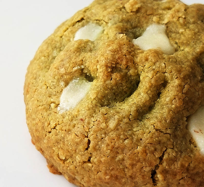 Cookie NY matcha vegana, sin gluten, sin azúcar y artesanal