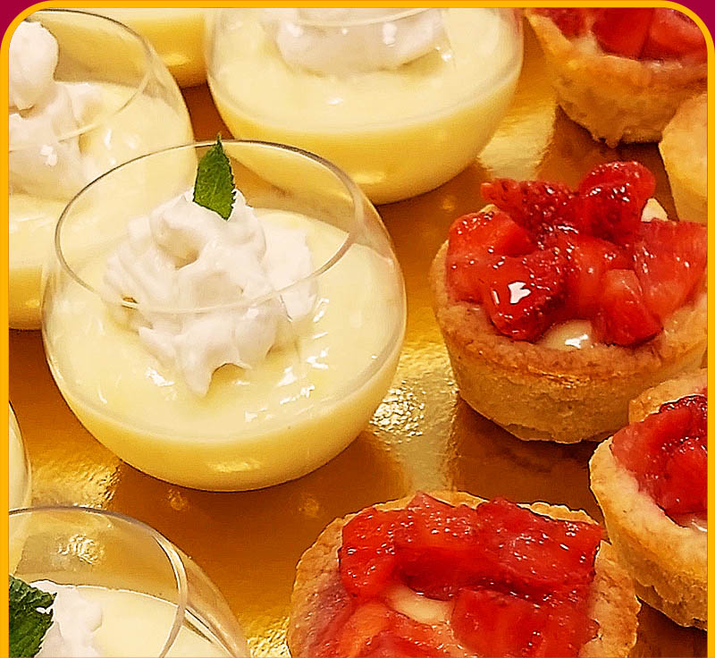 bandeja de dulces saludables catering personalizado