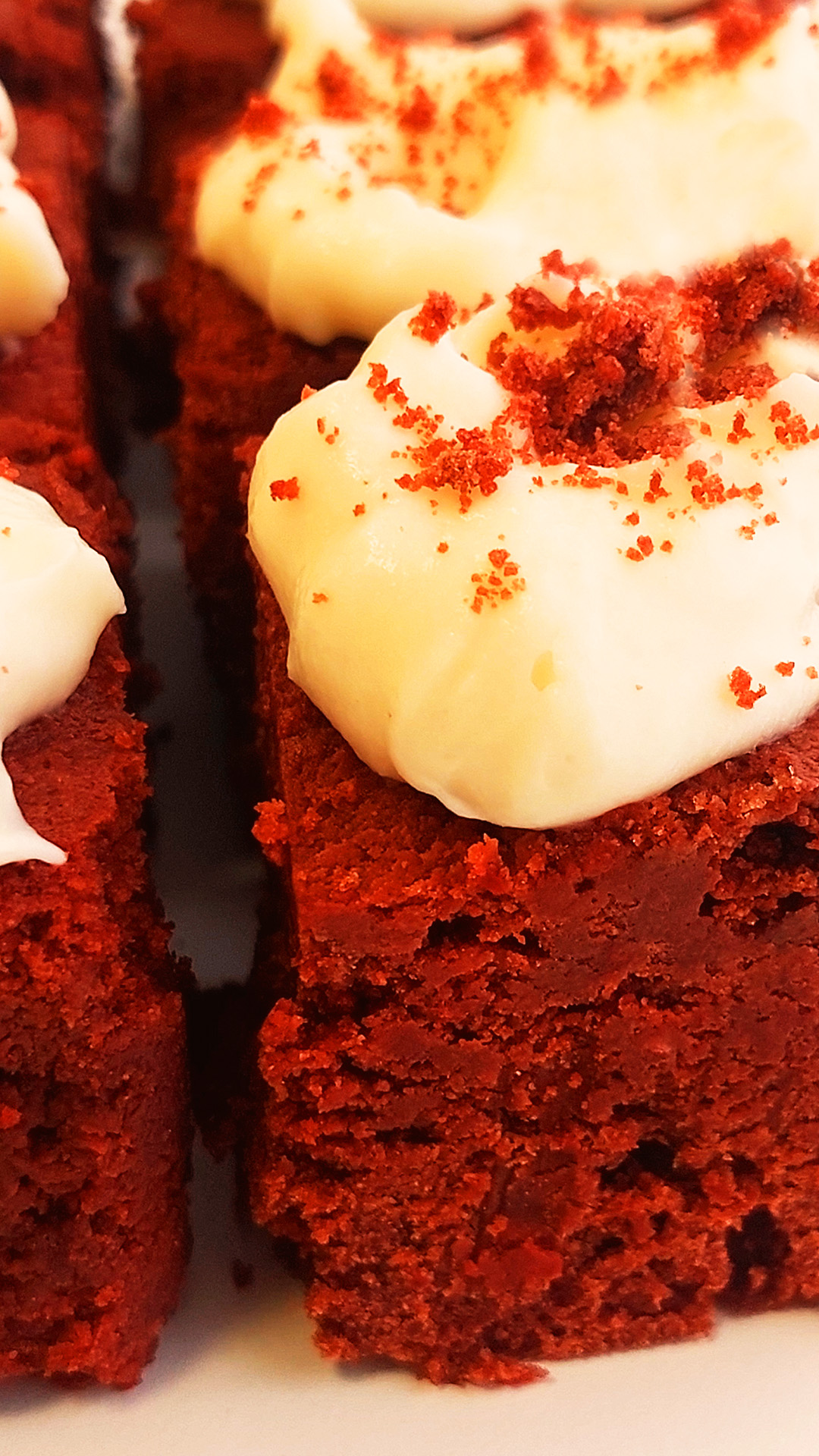 brownie vegano de red velvet