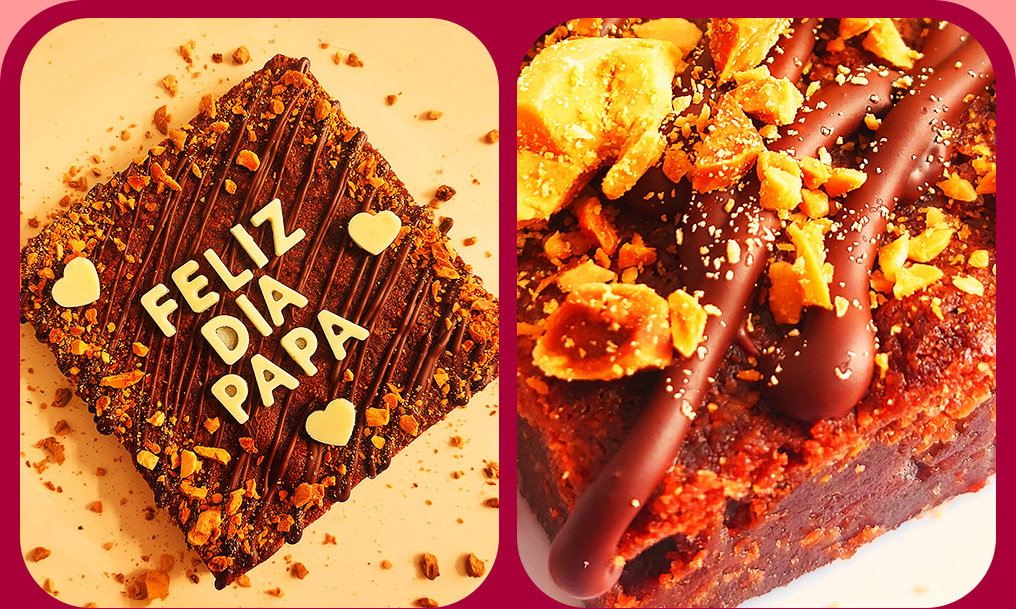 brownie vegano sin gluten sin azúcar